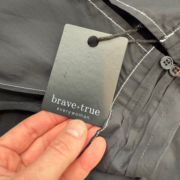 NWT Brave + True Women's Rose All Day Dress Halter Black Flowy Sleeveless - Picture 5 of 16